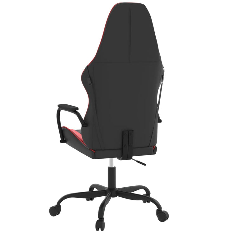 Sedia da Gaming Massaggiante Rosso e Nero in Similpelle 345534