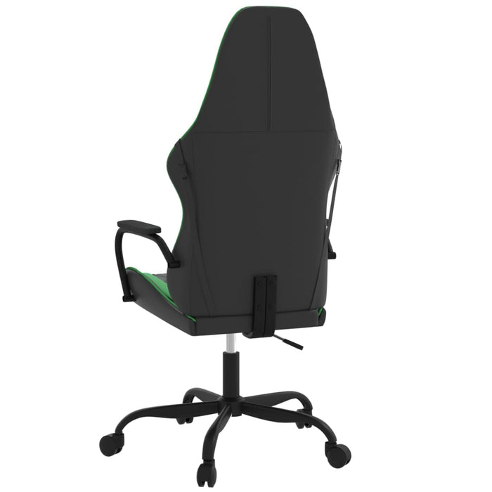 Sedia da Gaming Massaggiante Nero e Verde in Similpelle 345536