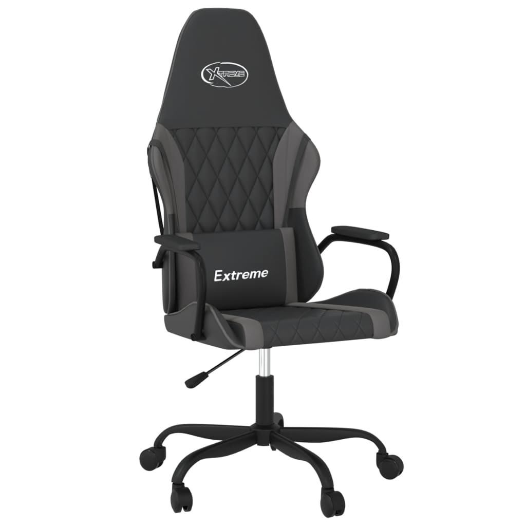 Sedia da Gaming Massaggiante Nero e Grigio in Similpellecod mxl 133286