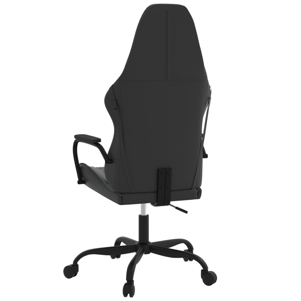 Sedia da Gaming Massaggiante Nero e Grigio in Similpelle 345537