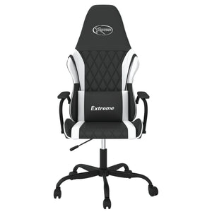 Sedia da Gaming Massaggiante Nera e Bianca in Similpellecod mxl 85344