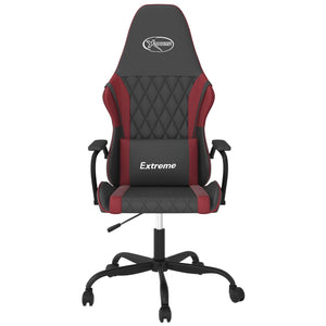 Sedia Gaming Massaggio Nero e Rosso Vino in Similpellecod mxl 133481