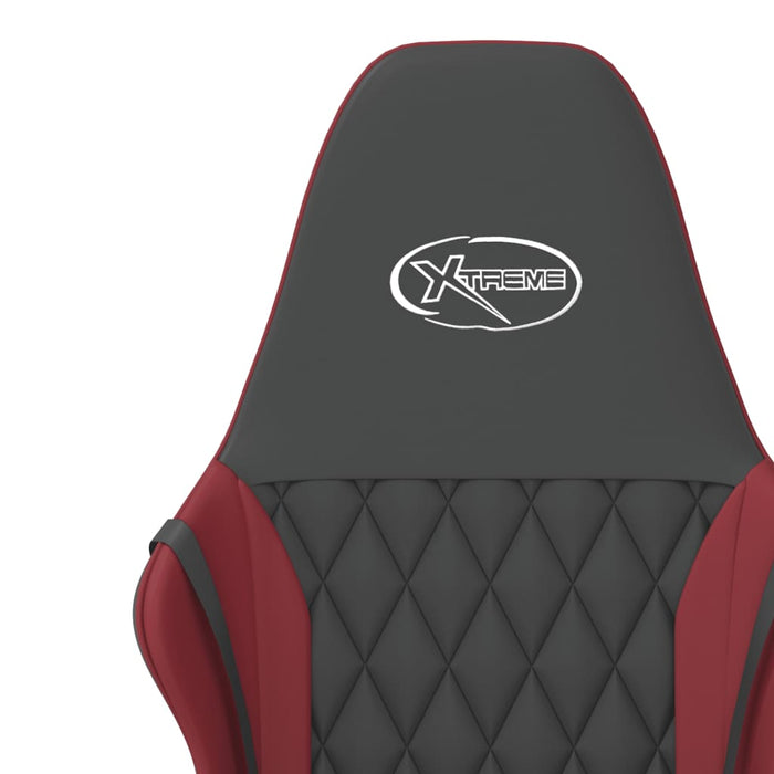 Sedia Gaming Massaggio Nero e Rosso Vino in Similpelle 345540