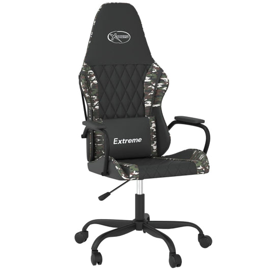 Sedia da Gaming Massaggiante Nero e Mimetico in Similpellecod mxl 71404