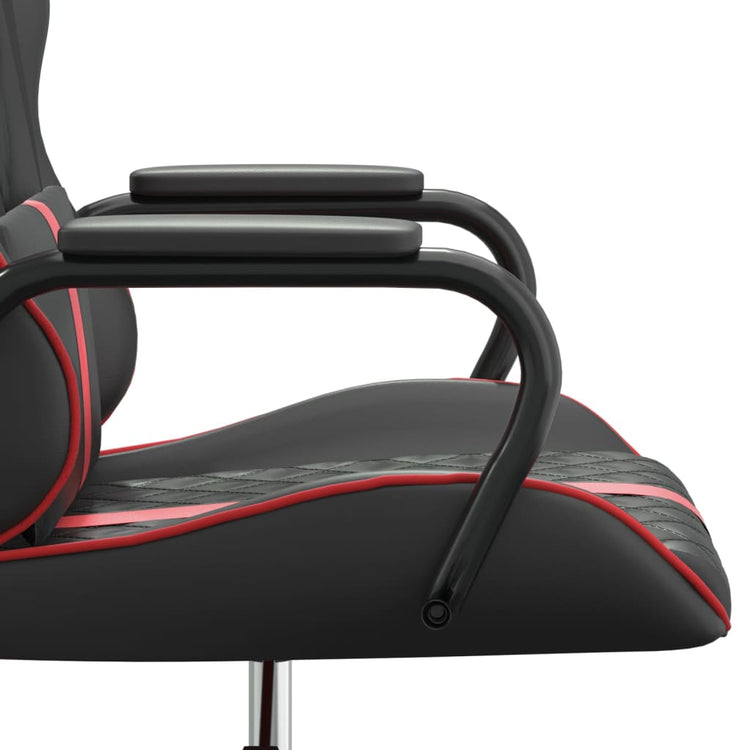 Sedia da Gaming Massaggiante Rossa e Nera in Similpelle 345558