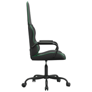 Sedia da Gaming Massaggiante Verde e Nera in Similpelle 345560