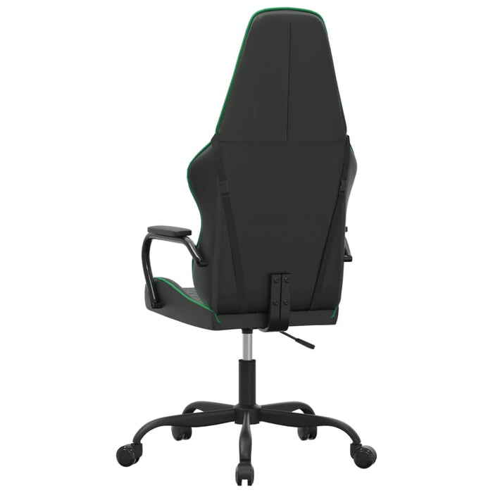 Sedia da Gaming Massaggiante Verde e Nera in Similpelle 345560