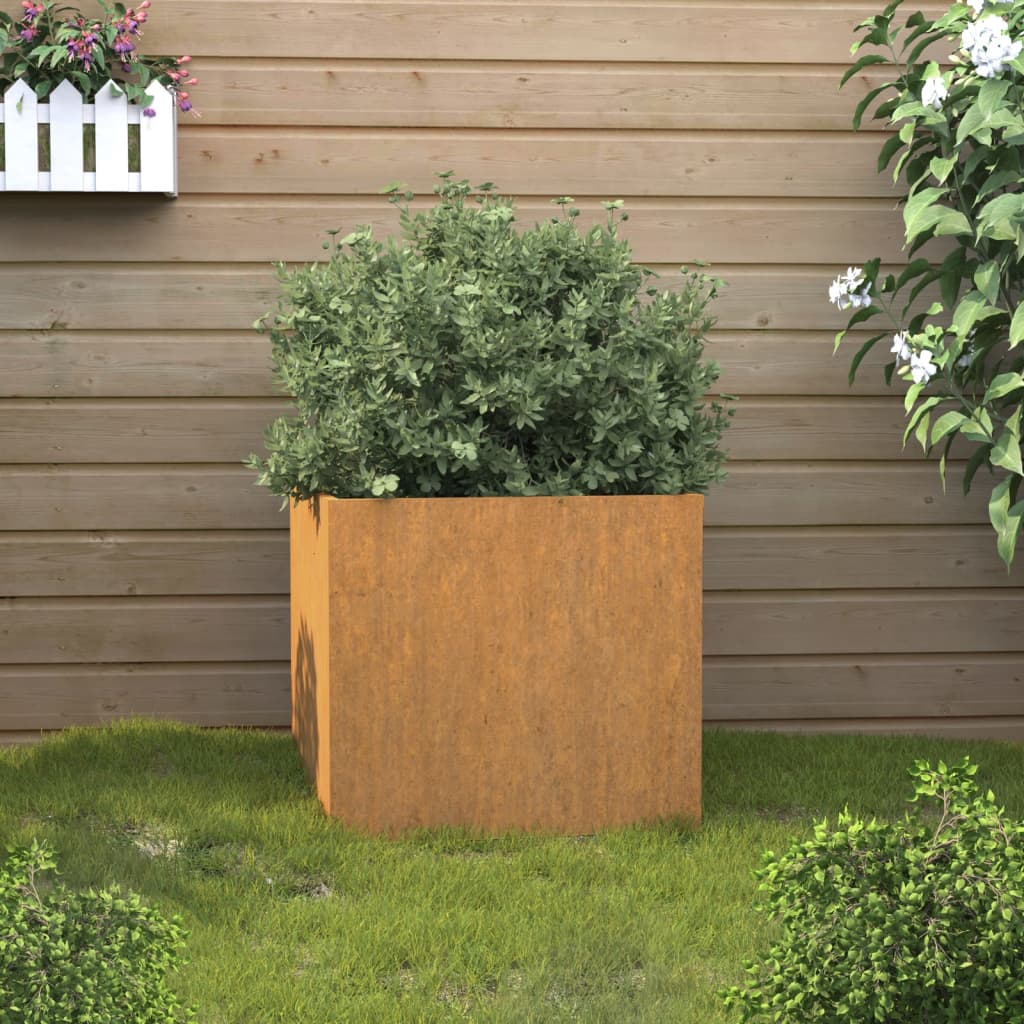 Fioriera 42x40x39 cm Acciaio Corten 821549