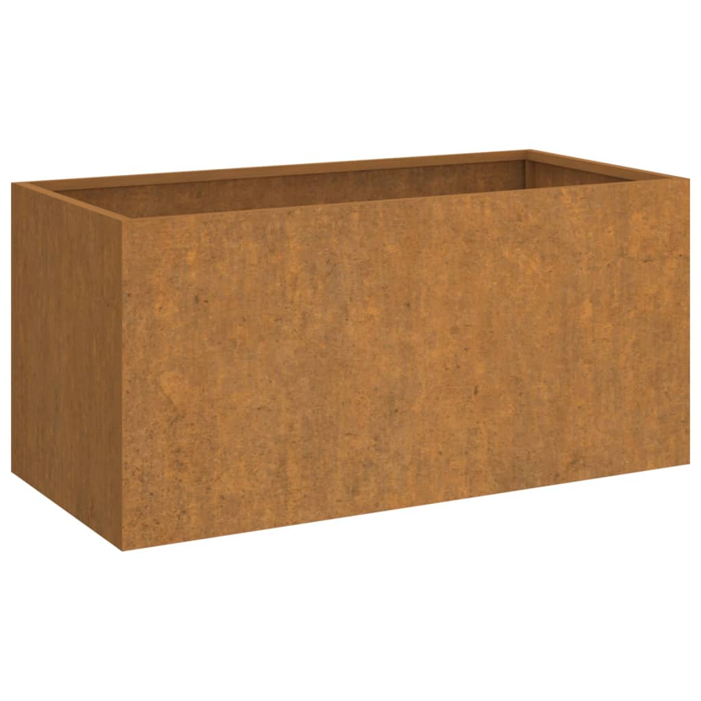 Fioriera 62x30x29 cm Acciaio Corten 821556