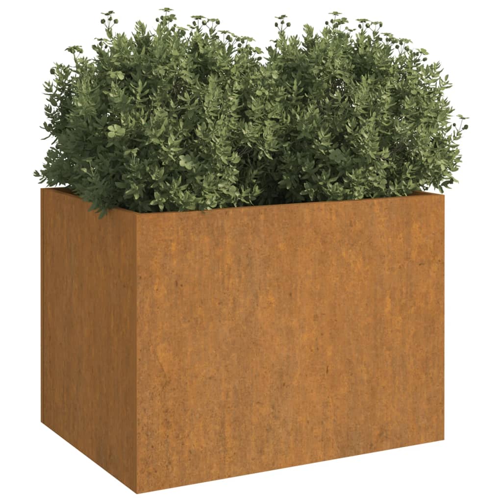 Fioriera 62x47x46 cm Acciaio Corten 821558