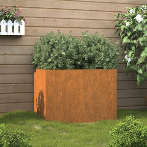 Fioriera 62x47x46 cm Acciaio Corten 821558