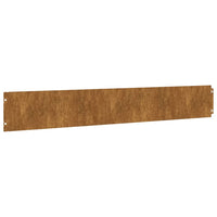 Bordure per Prato 50 pz 15x103 cm Flessibili in Acciaio Corten 821893