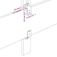 Testiera Nera 80x5x78/88 cm in Tessuto