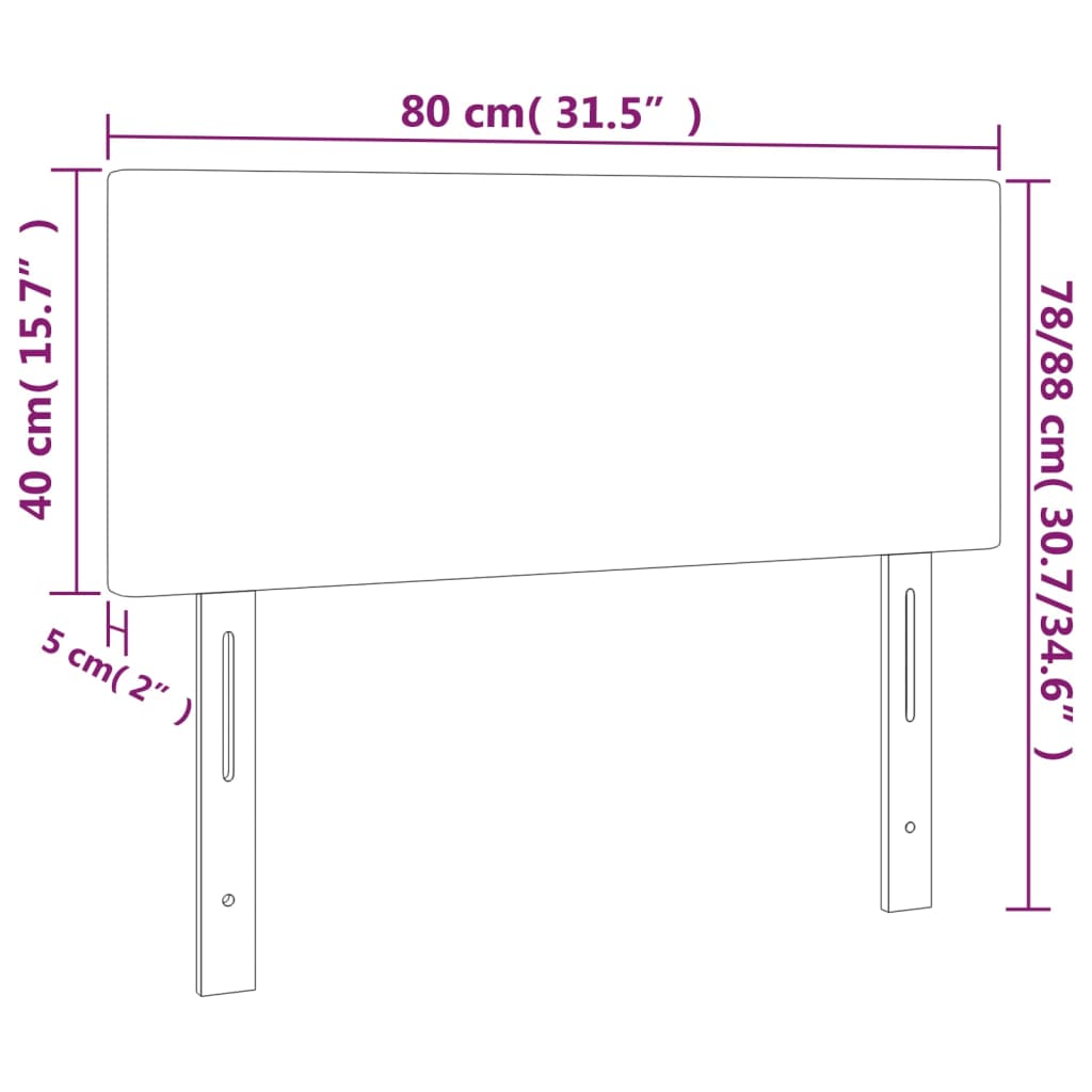 Testiera Rosa 80x5x78/88 cm in Velluto cod mxl 48950