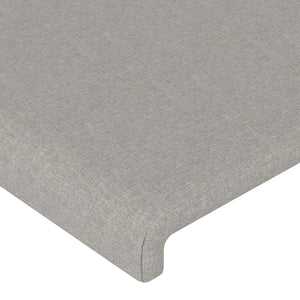 Testiera Grigio Chiaro 100x5x78/88 cm in Tessuto cod mxl 51349