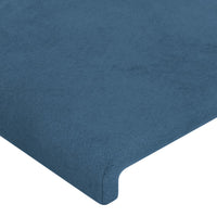 Testiera Blu Scuro 100x5x78/88 cm in Velluto cod mxl 48914