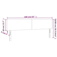 Testiera 2 pz Nera 80x5x78/88 cm in Velluto cod mxl 48987