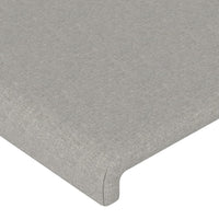 Testiere 2 pz Grigio Chiaro 100x5x78/88 cm in Tessuto cod mxl 52353