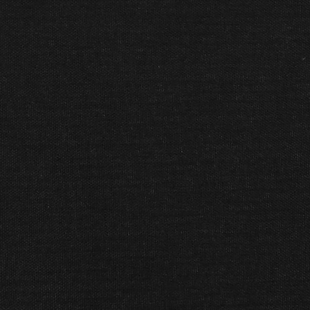 Testiere 2 pz Nero 100x5x78/88 cm in Tessuto