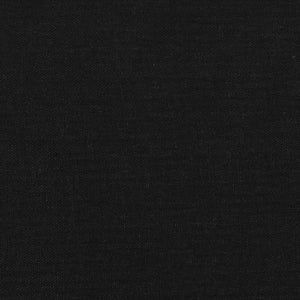 Testiere 2 pz Nero 100x5x78/88 cm in Tessuto 345846