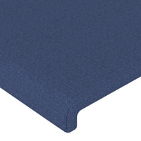 Testiera 2 pz Blu 100x5x78/88 cm in Tessuto 345850