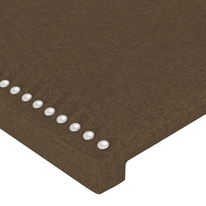 Testiere 2 pz Marrone Scuro 72x5x78/88 cm in Tessuto 345927