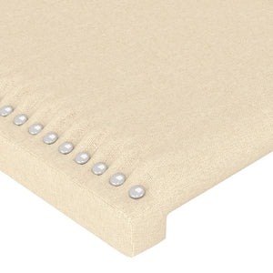 Testiere 2 pz Crema 72x5x78/88 cm in Tessuto