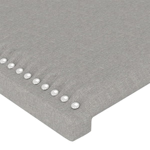 Testiere 2 pz Grigio Chiaro 100x5x78/88 cm in Tessuto cod mxl 48942