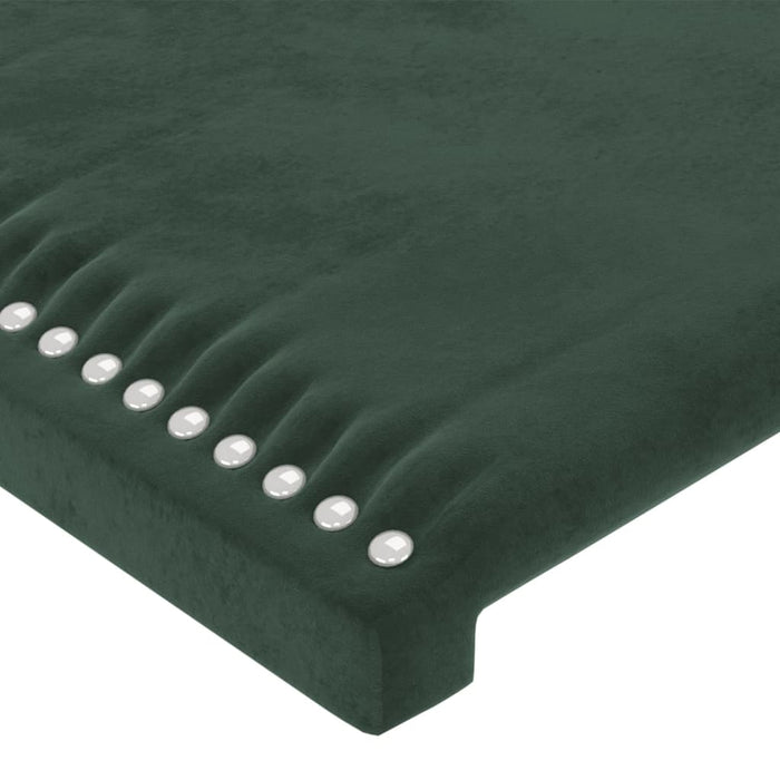 Testiere 2 pz Verde Scuro 100x5x78/88 cm in Velluto cod mxl 49111