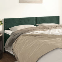 Testiere 2 pz Verde Scuro 100x5x78/88 cm in Velluto cod mxl 49111