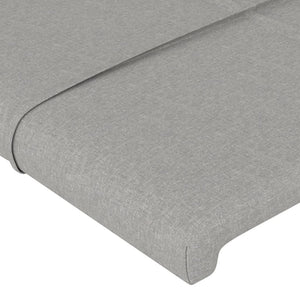 Testiere 2 pz Grigio Chiaro 72x5x78/88 cm in Tessuto cod mxl 53267