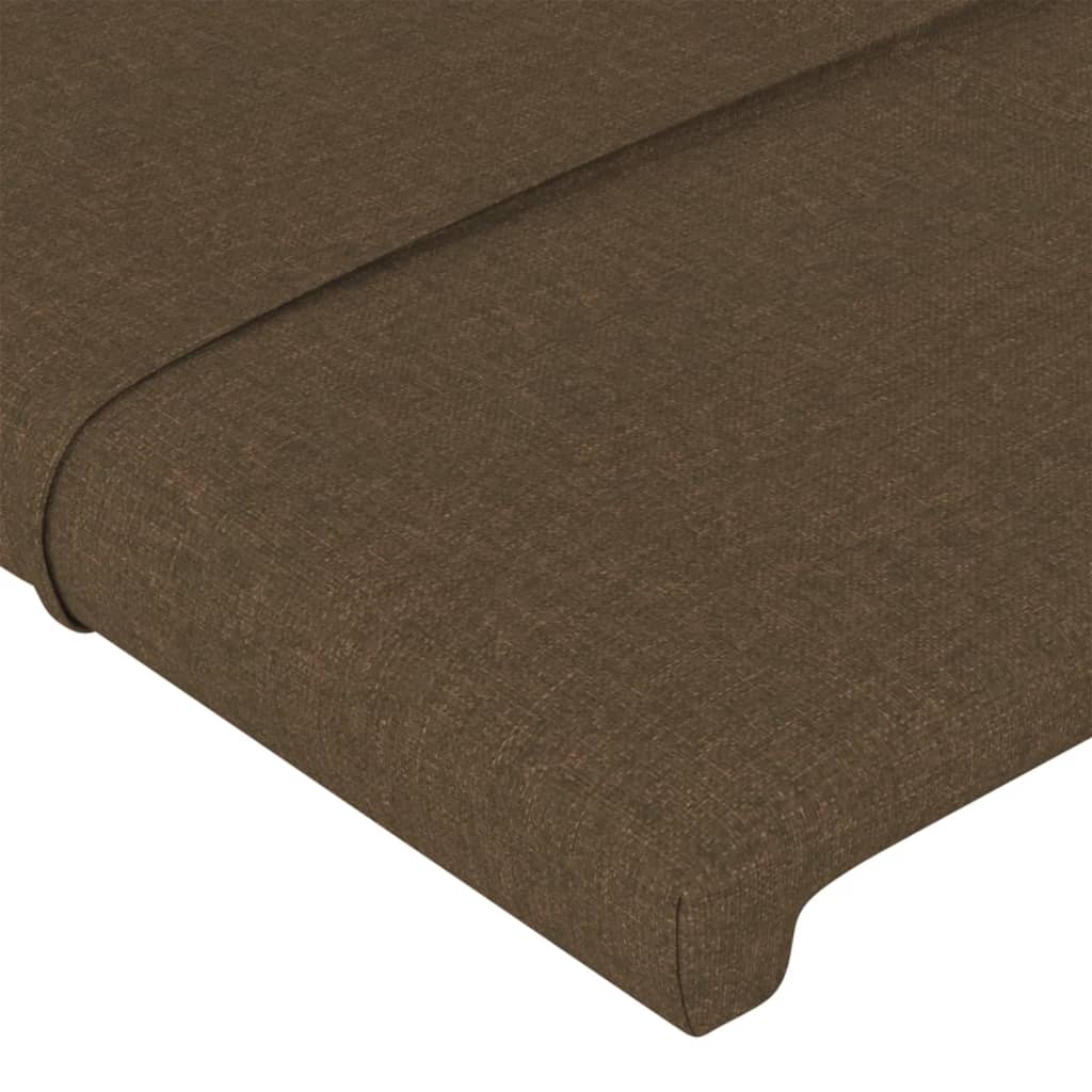 Testiere 2 pz Marrone Scuro 72x5x78/88 cm in Tessuto 346049