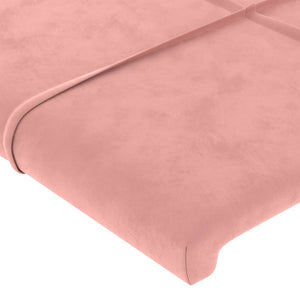 Testiere 2 pz Rosa 72x5x78/88 cm in Velluto 346059