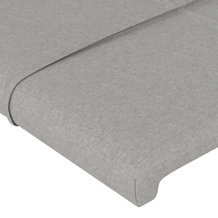 Testiere 2 pz Grigio Chiaro 100x5x78/88 cm in Tessuto cod mxl 53379