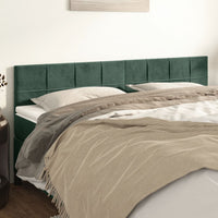 Testiere 2 pz Verde Scuro 100x5x78/88 cm in Velluto cod mxl 52867