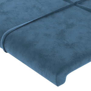 Testiere 2 pz Blu Scuro 100x5x78/88 cm in Velluto cod mxl 51619