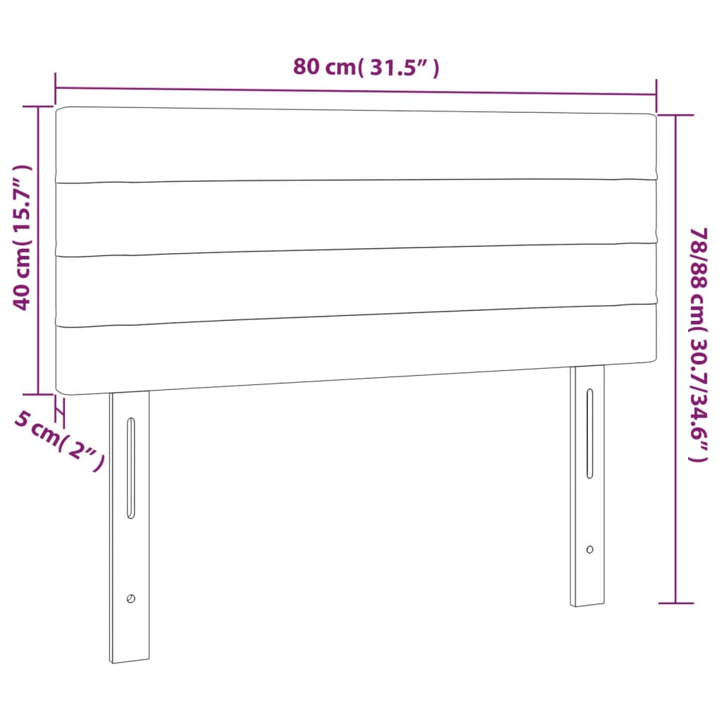 Testiera Nera 80x5x78/88 cm in Velluto  cod mxl 49260