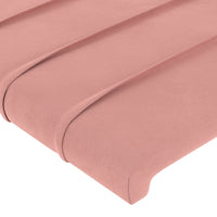 Testiera 2 pz Rosa 80x5x78/88 cm in Velluto 346171