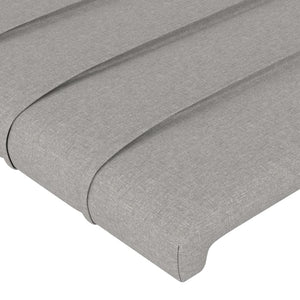 Testiere 2 pz Grigio Chiaro 100x5x78/88 cm in Tessuto cod mxl 53085