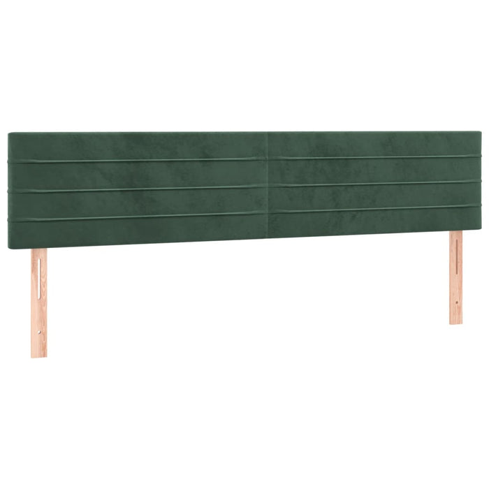 Testiere 2 pz Verde Scuro 100x5x78/88 cm in Velluto cod mxl 49245