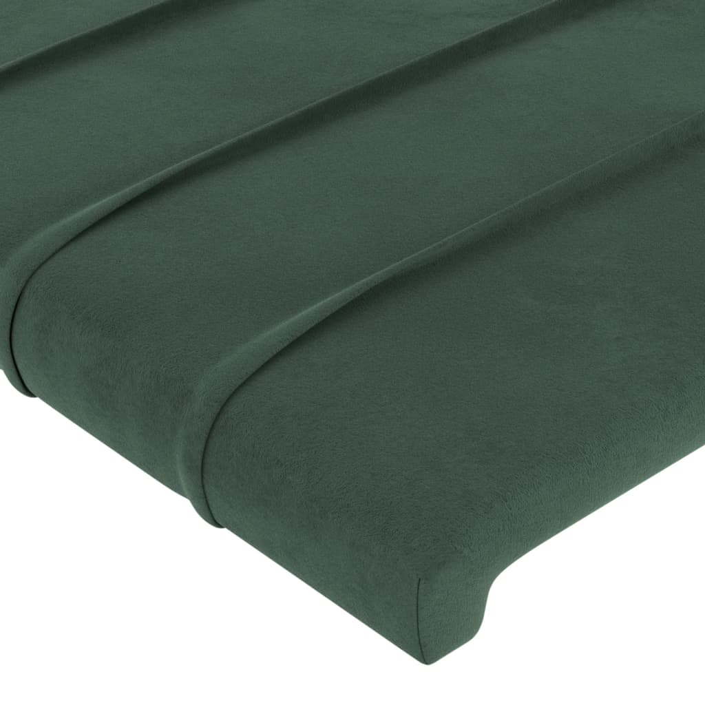 Testiere 2 pz Verde Scuro 100x5x78/88 cm in Velluto cod mxl 49245