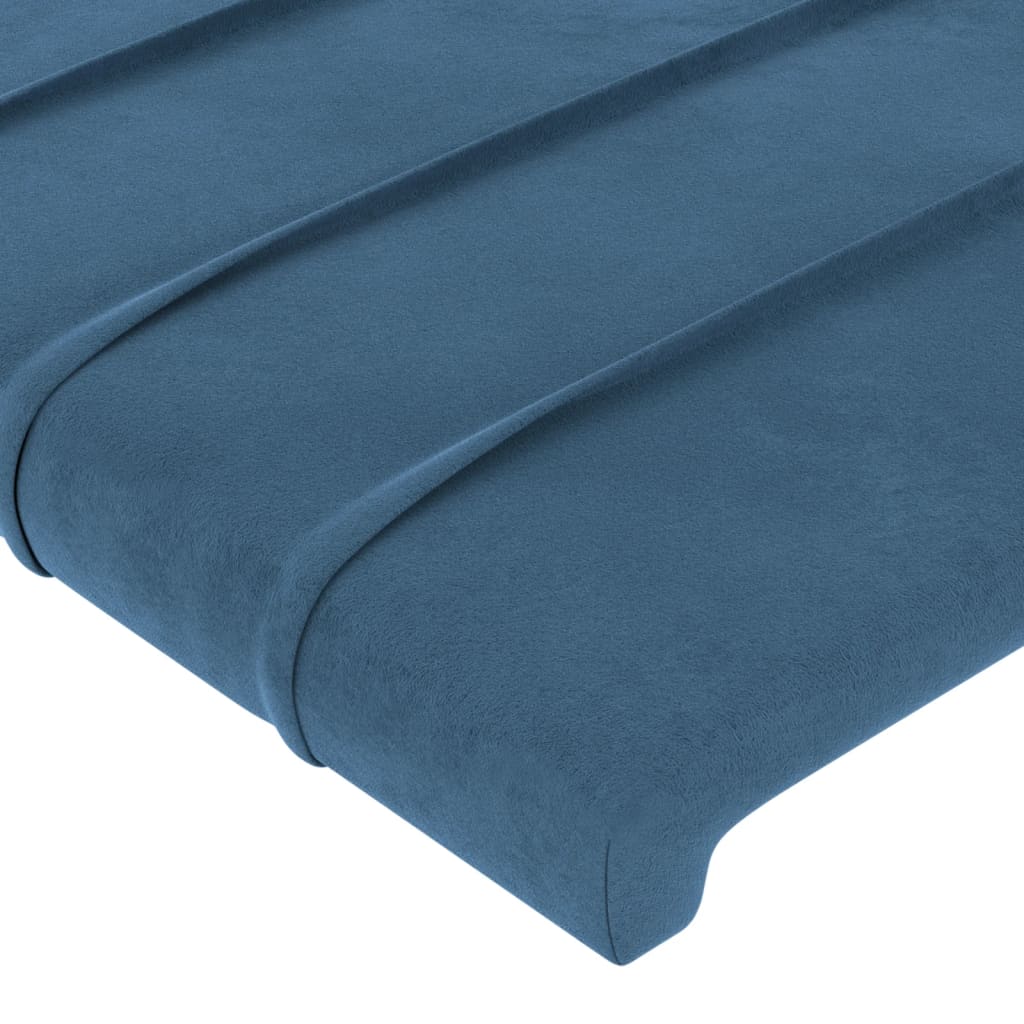 Testiere 2 pz Blu Scuro 100x5x78/88 cm in Velluto cod mxl 49264