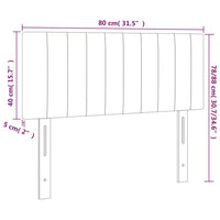 Testiera Rosa 80x5x78/88 cm in Velluto cod mxl 49367