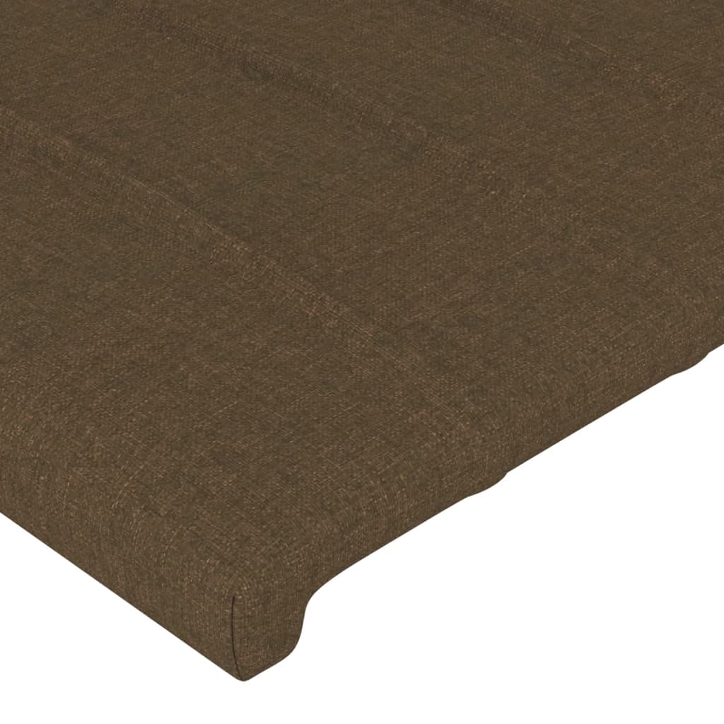 Testiere 2 pz Marrone Scuro 72x5x78/88 cm in Tessuto cod mxl 50276