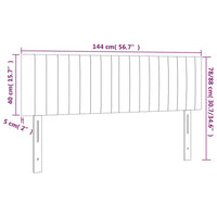 Testiere 2 pz Nere 72x5x78/88 cm in Velluto cod mxl 49370