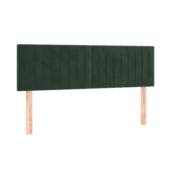 Testiere 2 pz Verde Scuro 72x5x78/88 cm in Velluto 346253