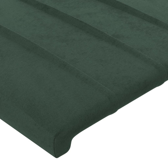 Testiere 2 pz Verde Scuro 72x5x78/88 cm in Velluto 346253