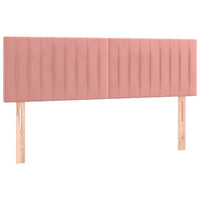 Testiere 2 pz Rosa 72x5x78/88 cm in Velluto 346255