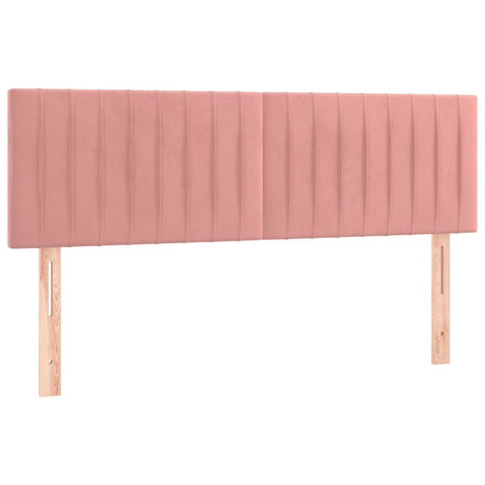 Testiere 2 pz Rosa 72x5x78/88 cm in Velluto 346255