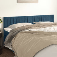 Testiera 2 pz Blu Scuro 80x5x78/88 cm in Velluto cod mxl 76446